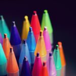 A diverse set of colored pencils