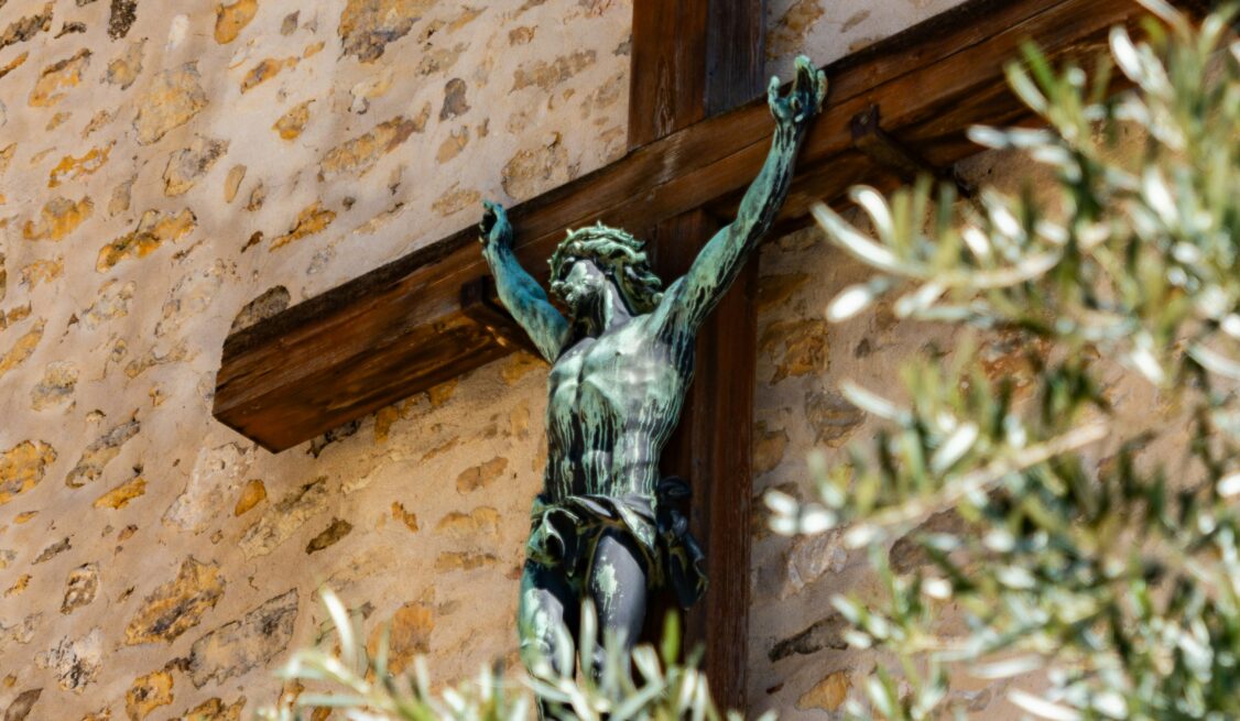 A figure of Jesus crucified on the cross