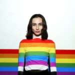 Young gay woman embracing her identity